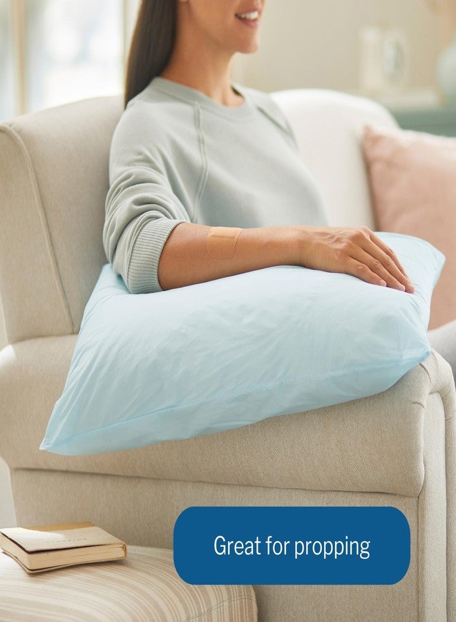 مكيسون وسادة طبية من ماكيسون [قطعة واحدة]، وسائد سرير مستشفى قابلة لإعادة الاستخدام، مقاومة للسوائل والرطوبة والبقع، لون أزرق، 20 بوصة × 26 بوصة - Image 5